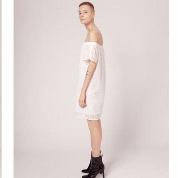 RAG & BONE FLAVIA EYELET LACE OFF-THE-SHOULER DRESS size XS NWT$395 - Picture 2 of 7